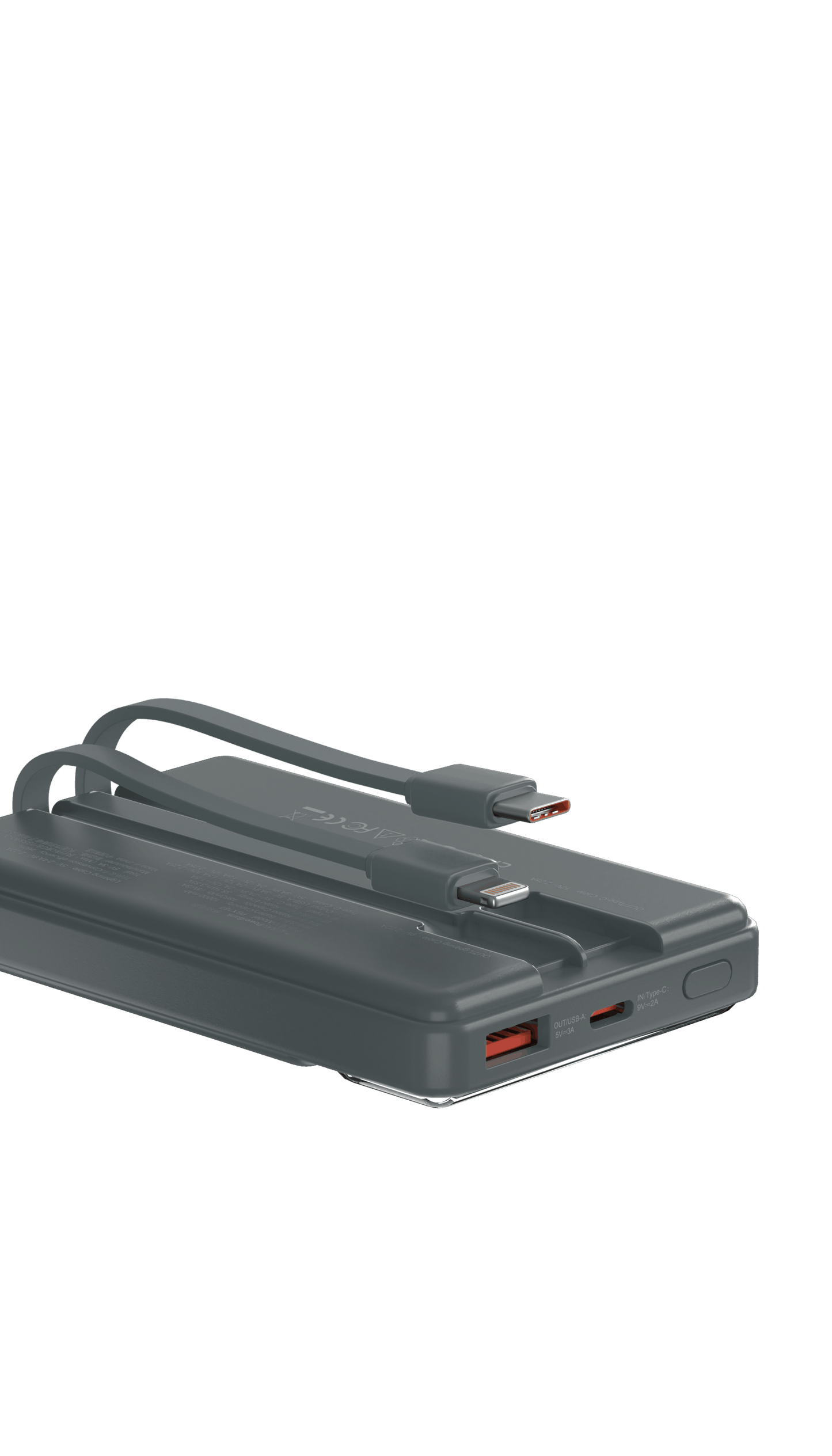 Extreme Speed Series 22.5W Power Bank Built-in Two Cables (10000mAh)