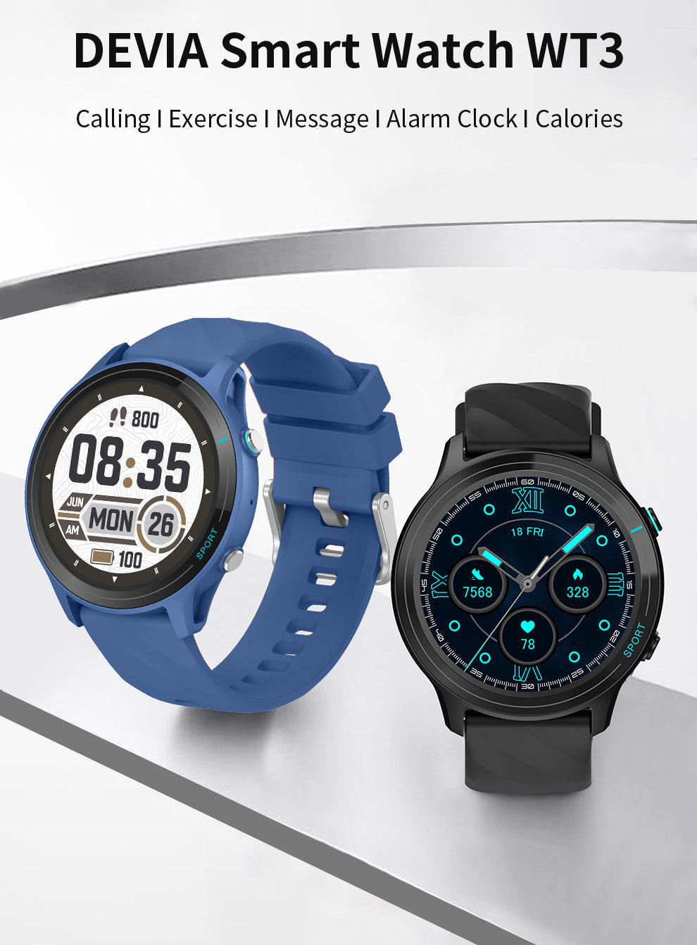 Smartwatch WT3 mit 1,52″ Display und Telefonfunktion
