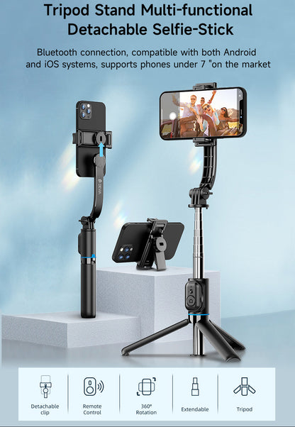 Multifunktionaler Selfie Stick mit Stativ und Fernbedienung