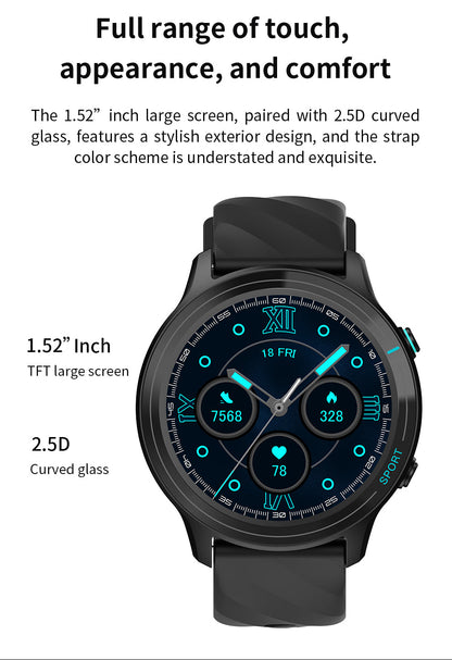 Smartwatch WT3 mit 1,52″ Display und Telefonfunktion