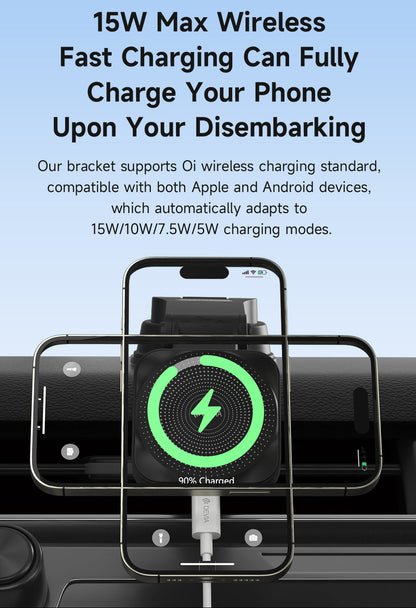 Magnetische Auto Handyhalterung mit Wireless Charger 15W