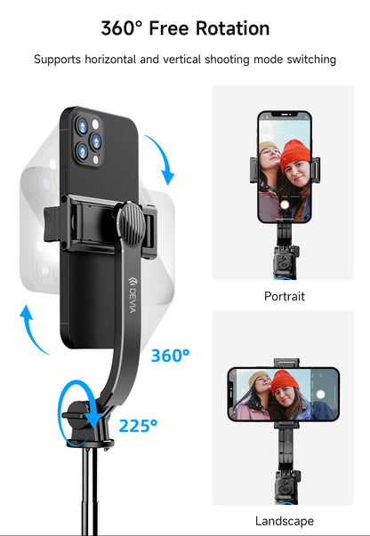 Multifunktionaler Selfie Stick mit Stativ und Fernbedienung