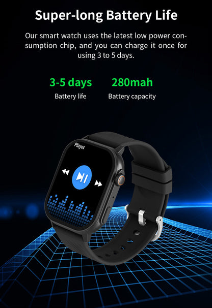 DEVIA Smartwatch Pro 2 – AMOLED Smartwatch mit Telefonfunktion