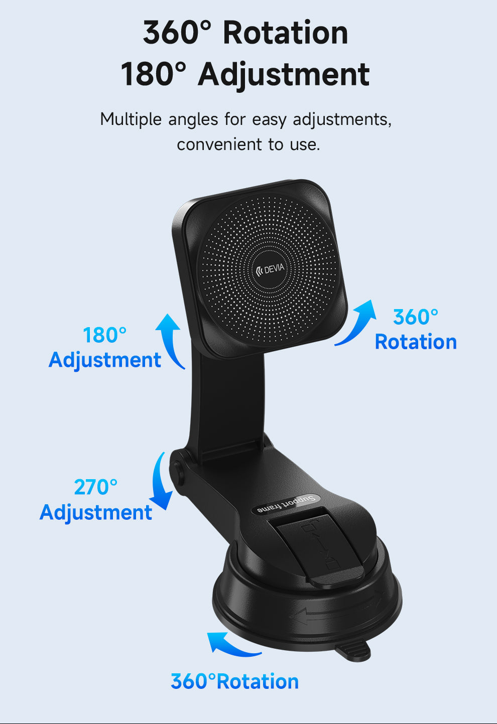 Magnetische Auto Handyhalterung mit Wireless Charger 15W