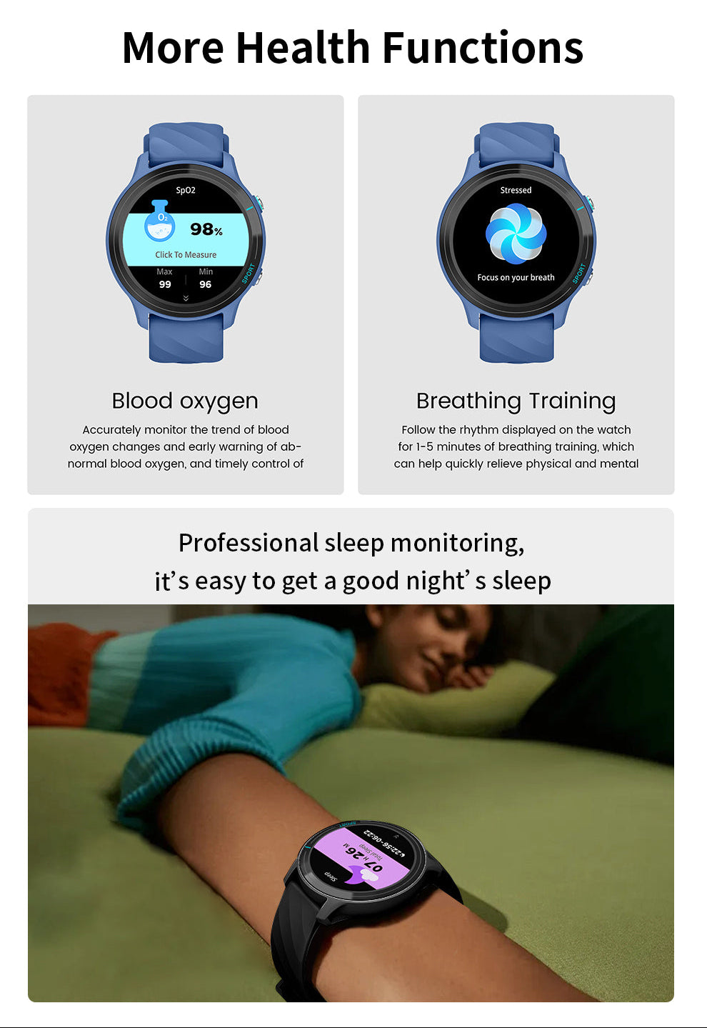 Smartwatch WT3 mit 1,52″ Display und Telefonfunktion