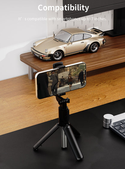 Selfie Stick mit Stativ und Bluetooth Fernbedienung