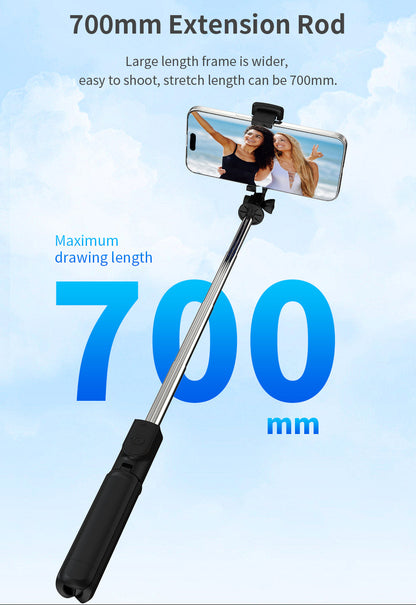 Selfie Stick mit Stativ und Bluetooth Fernbedienung