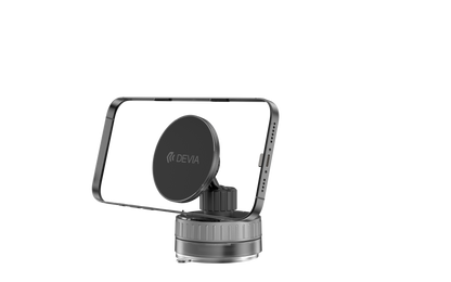 Magnetischer Handyhalter mit Saugbasis, Schwarz