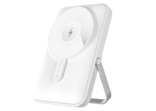 Magnetische Powerbank 10.000 mAh mit Standfunktion in weiß