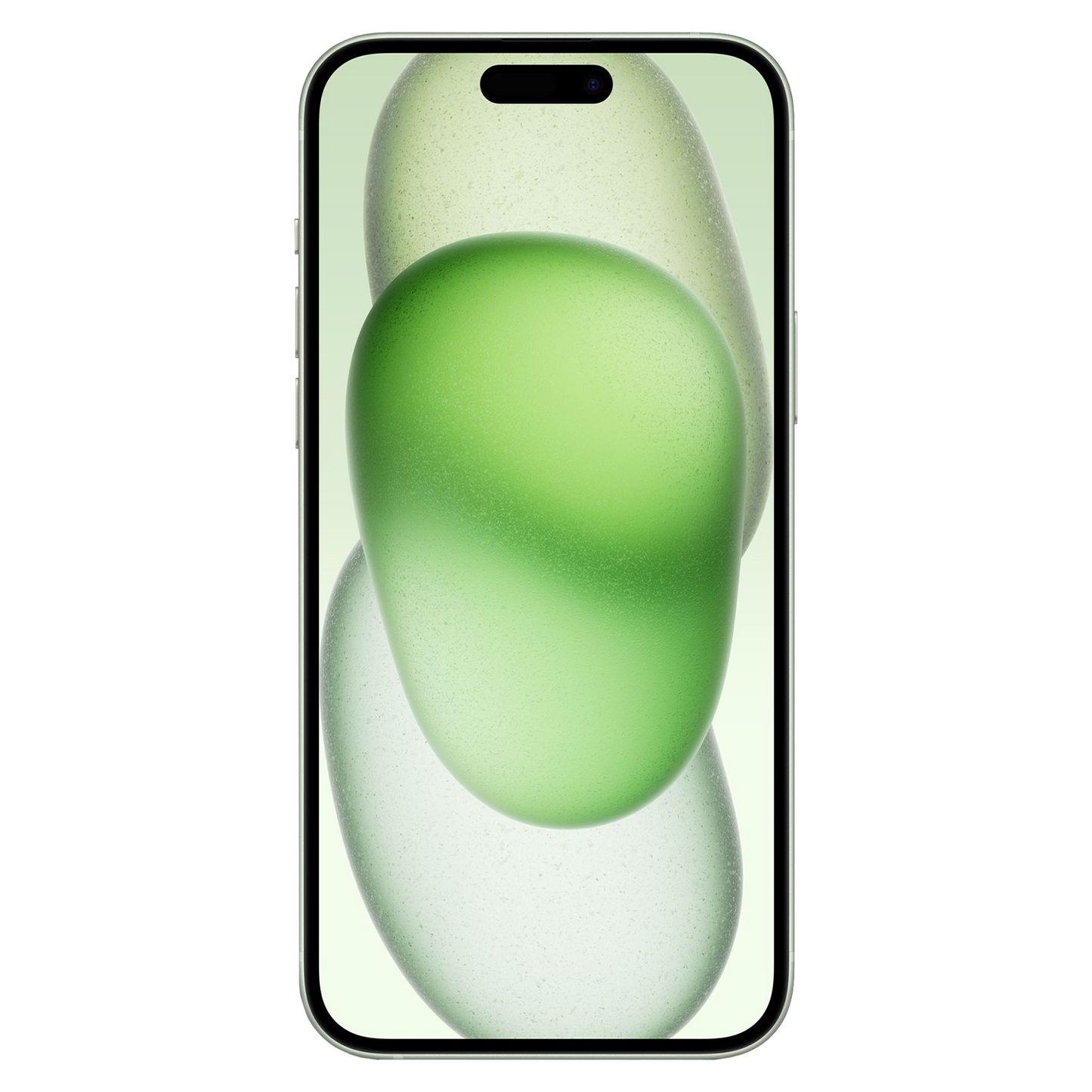 iPhone 15 Plus frontal mit original Wallpaper png