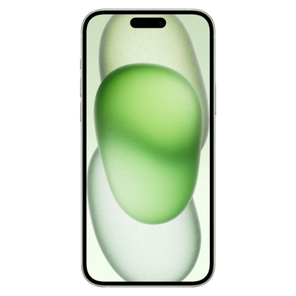 iPhone 15 Plus frontal mit original Wallpaper png