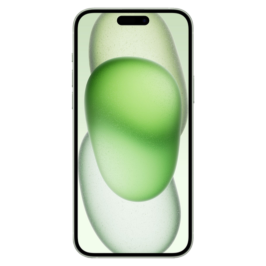 iPhone 15 Plus frontal mit original Wallpaper png