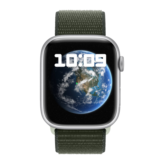 Apple Watch Series 9 - frontal mit wallpaper