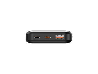 Powerbank mit integriertem Kabel (gravierbar)