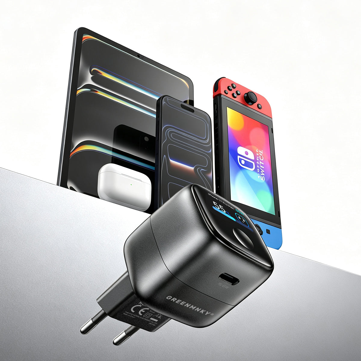 65W Ladegerät mit Smart Display | SmartCharge