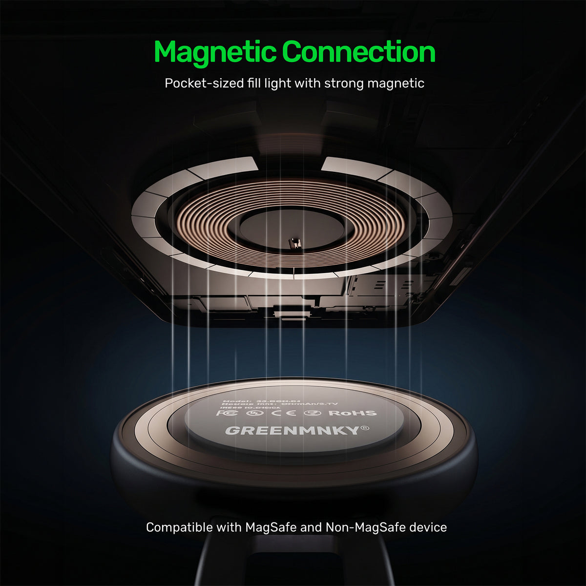 Magnetisches Ringlicht fürs Handy