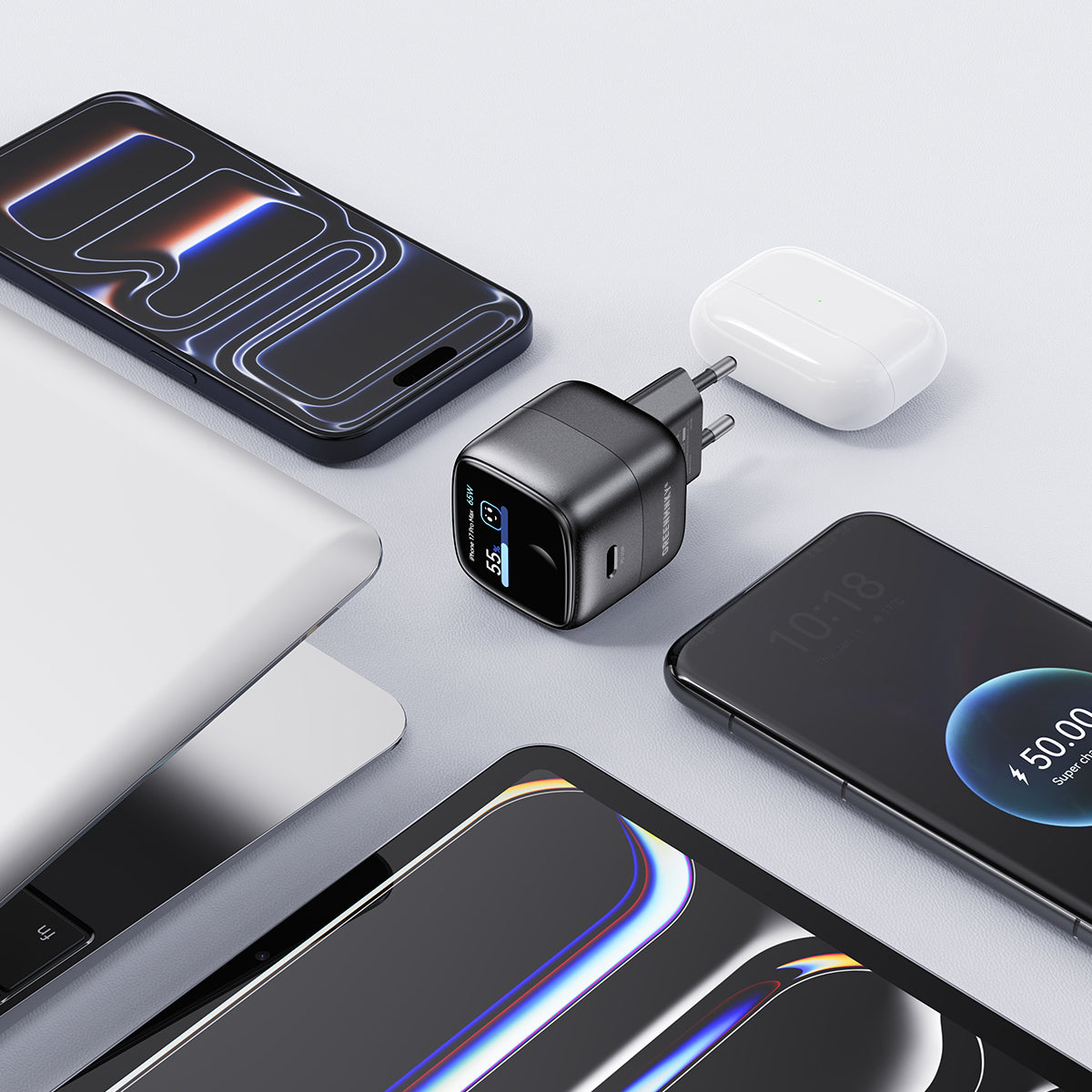 65W Ladegerät mit Smart Display | SmartCharge