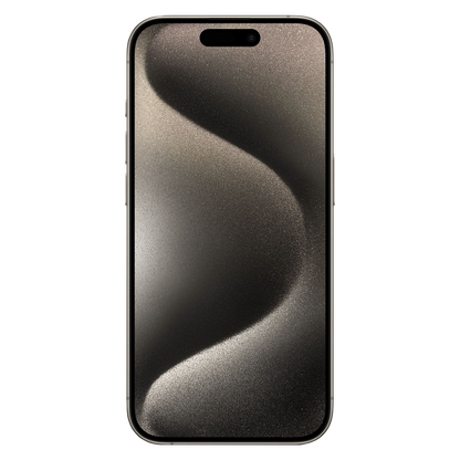 iPhone 15 Pro Max frontal mit original wallpaper transparent