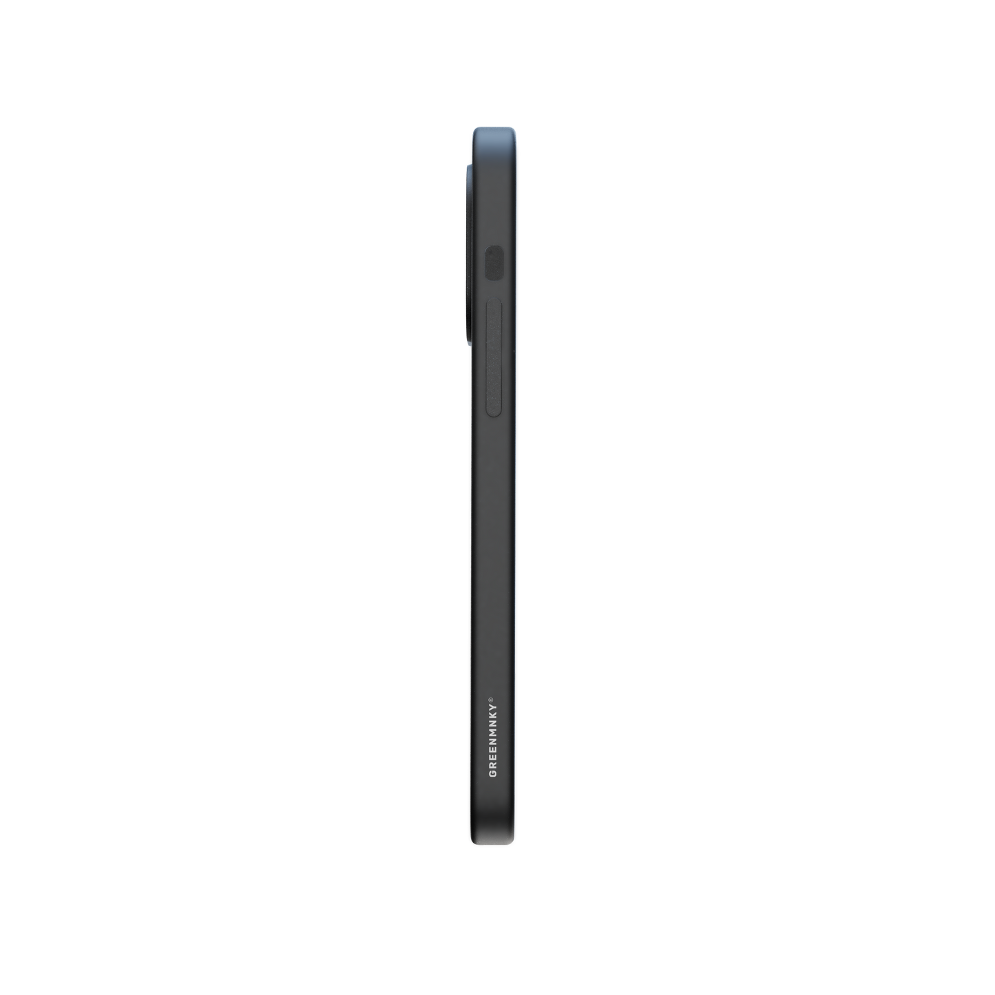 RE-Case in black @ Schwarze Handyhülle mit stoßdämpfenden Kanten und erhöhter Kamerarand – minimalistischer Schutz für iPhones. - 100% recycelt
