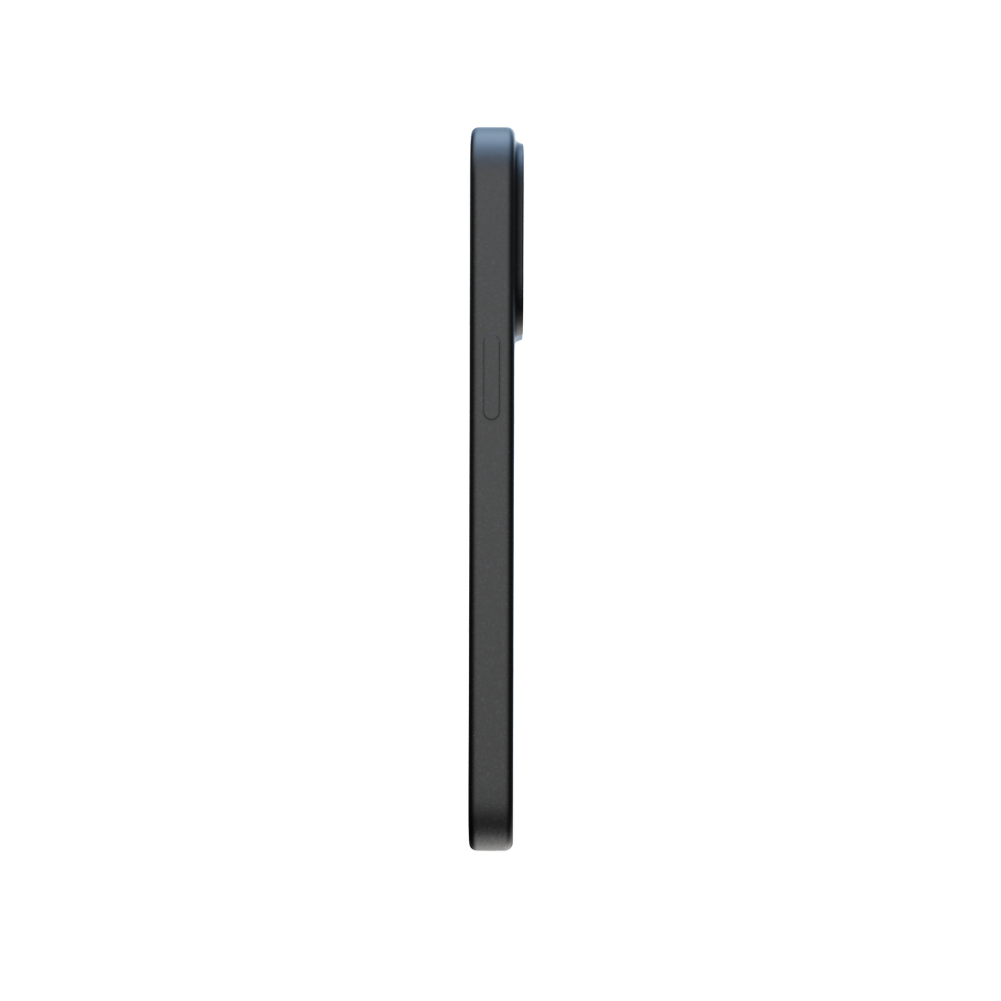 RE-Case in black @ Schwarze Handyhülle mit stoßdämpfenden Kanten und erhöhter Kamerarand – minimalistischer Schutz für iPhones. - 100% recycelt