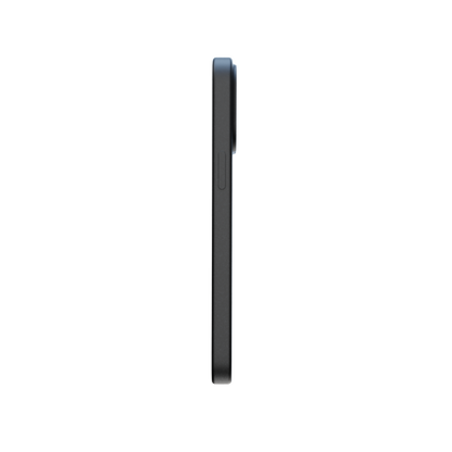 RE-Case in black @ Schwarze Handyhülle mit stoßdämpfenden Kanten und erhöhter Kamerarand – minimalistischer Schutz für iPhones. - 100% recycelt