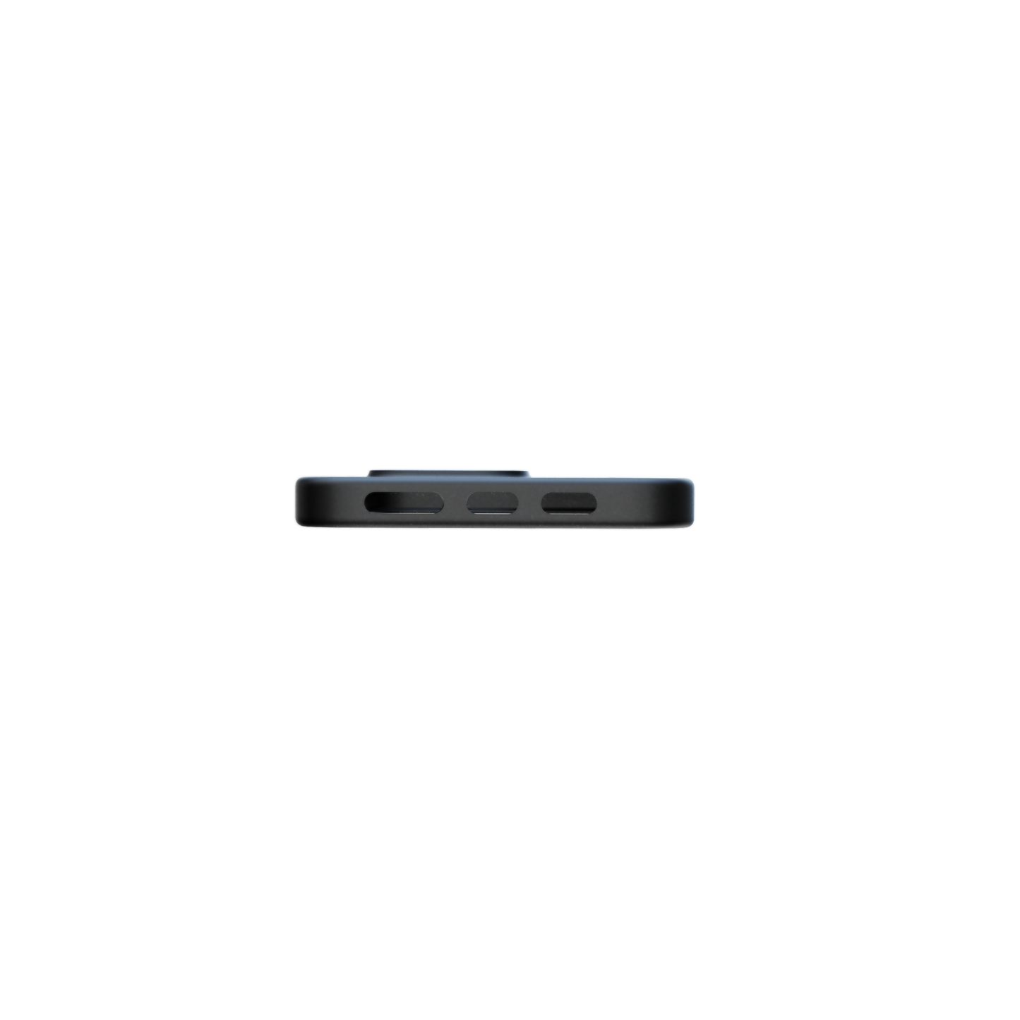 RE-Case in black @ Schwarze Handyhülle mit stoßdämpfenden Kanten und erhöhter Kamerarand – minimalistischer Schutz für iPhones. - 100% recycelt