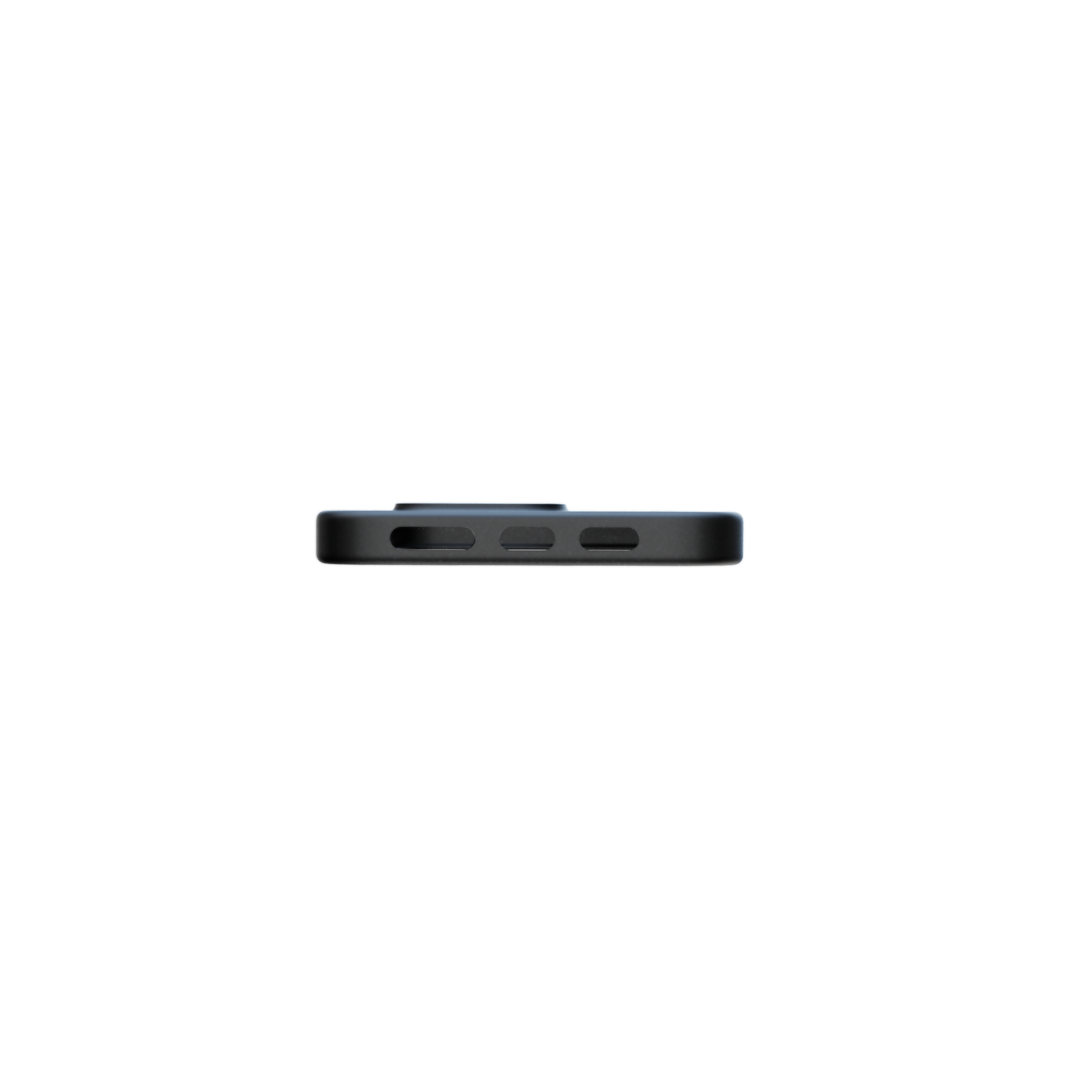 RE-Case in black @ Schwarze Handyhülle mit stoßdämpfenden Kanten und erhöhter Kamerarand – minimalistischer Schutz für iPhones. - 100% recycelt