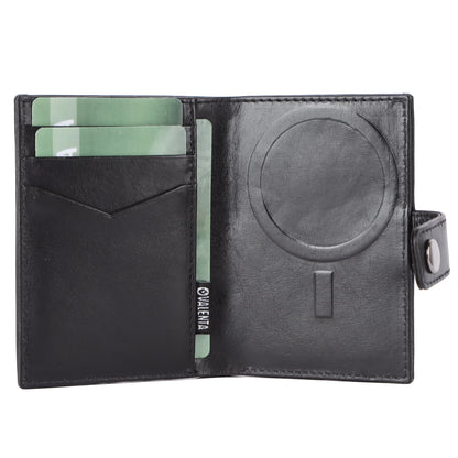 Leder Wallet für Valenta MagSafe Cardprotector