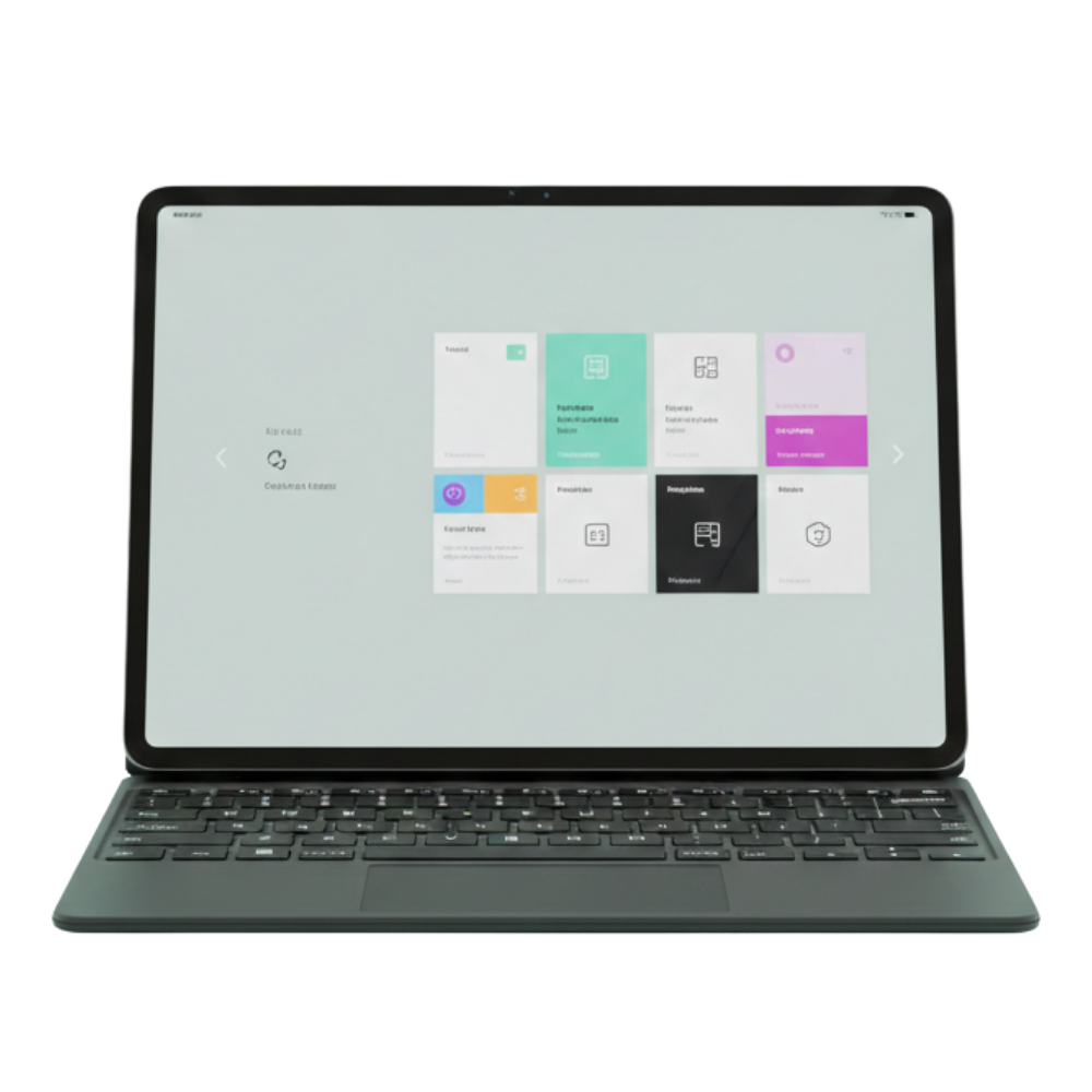 Display von vorne betrachtet klar und sichtbar für Nutzer mit Blickschutzfilter Anti Spy
