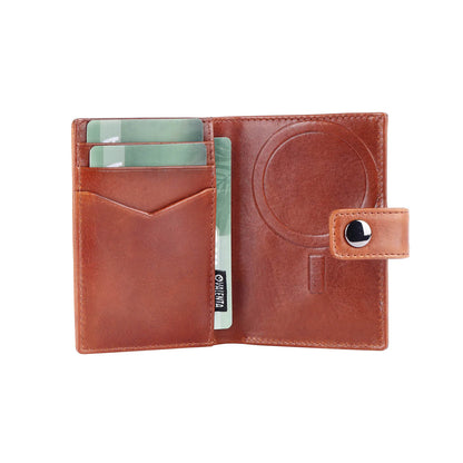 Leder Wallet für Valenta MagSafe Cardprotector