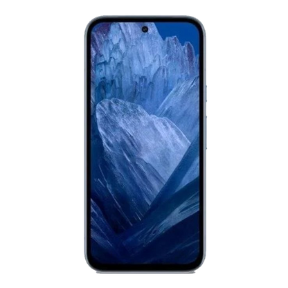 Google Pixel 8a - frontal mit original Wallpaper