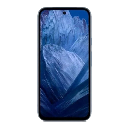 Google Pixel 8a - frontal mit original Wallpaper