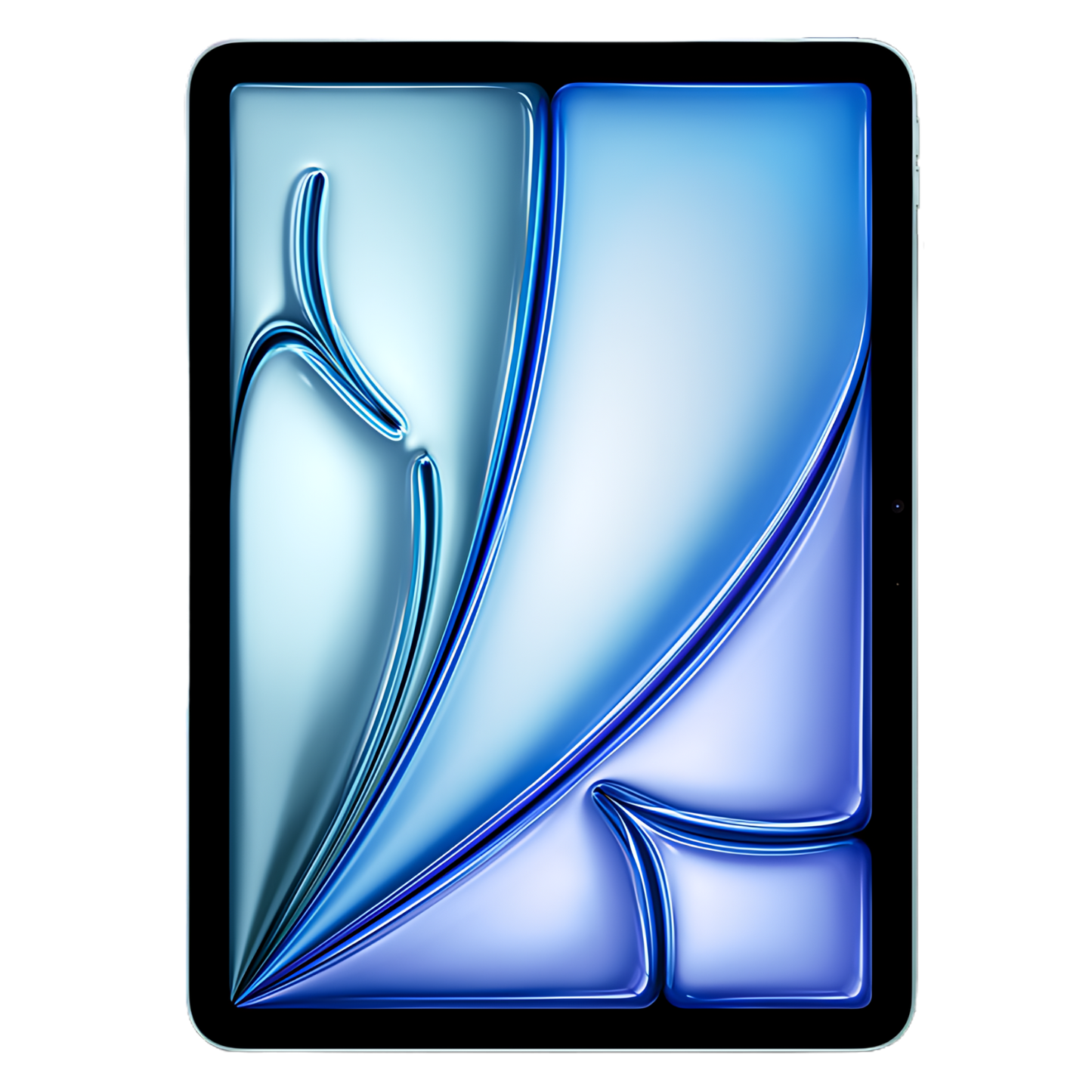 Apple iPad Air (2024) front Ansicht mit original Wallpaper