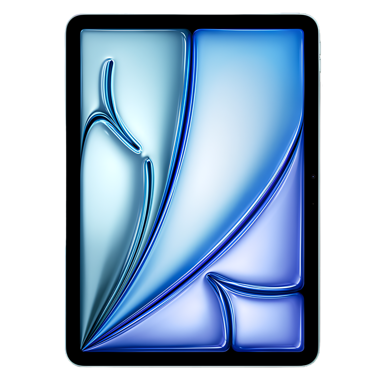 Apple iPad Air (2024) front Ansicht mit original Wallpaper