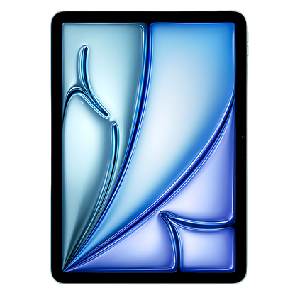 Apple iPad Air (2024) front Ansicht mit original Wallpaper