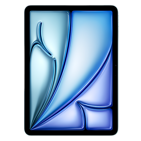 Apple iPad Air (2024) front Ansicht mit original Wallpaper