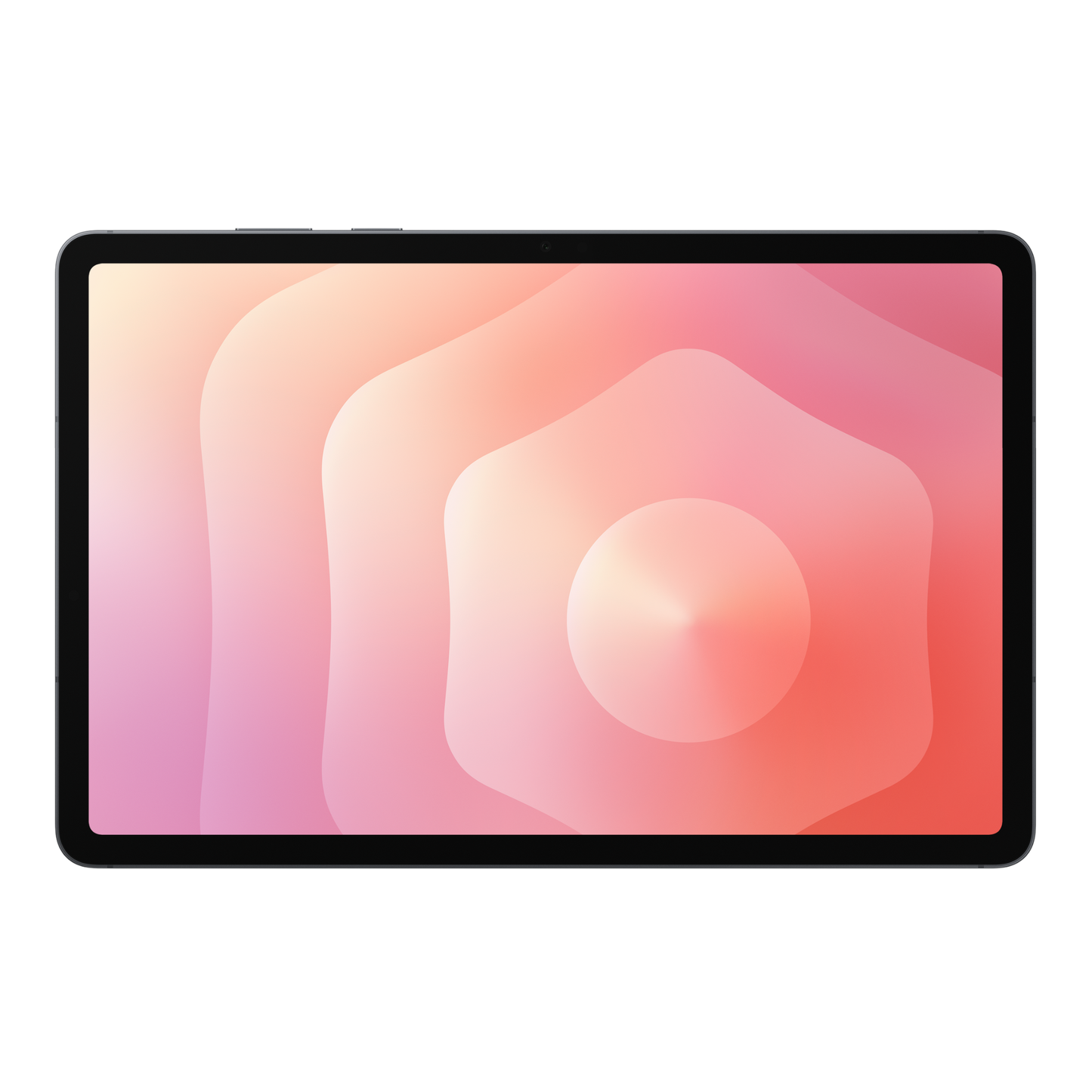 Galaxy Tab S11 von vorne mit original Wallpaper transparent