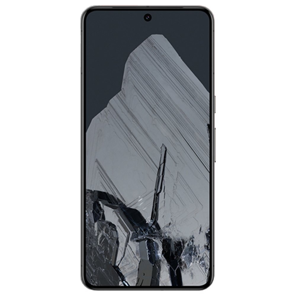Google Pixel 8 Pro von vorne mit original Wallpaper transparent