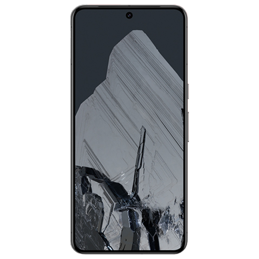 Google Pixel 8 Pro von vorne mit original Wallpaper transparent