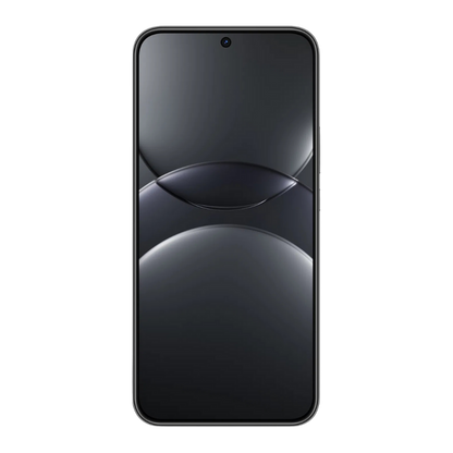 Huawei Nova 13 von vorne mit schwarzem wallpaper