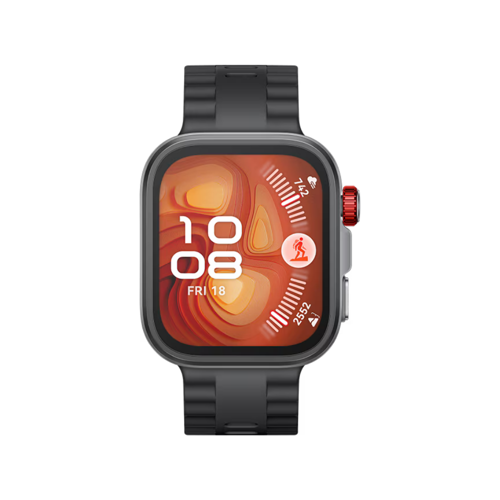 Huawei Watch Fit 4 Pro von vorne in schwarz
