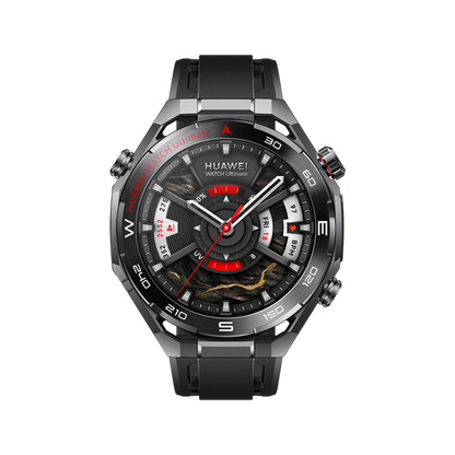 Huawei Watch Ultimate 2 von vorne in schwarz