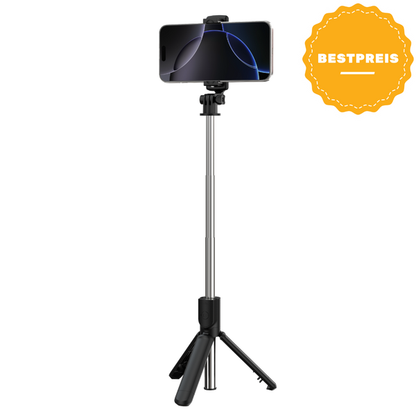 Selfie Stick mit Stativ und Bluetooth Fernbedienung