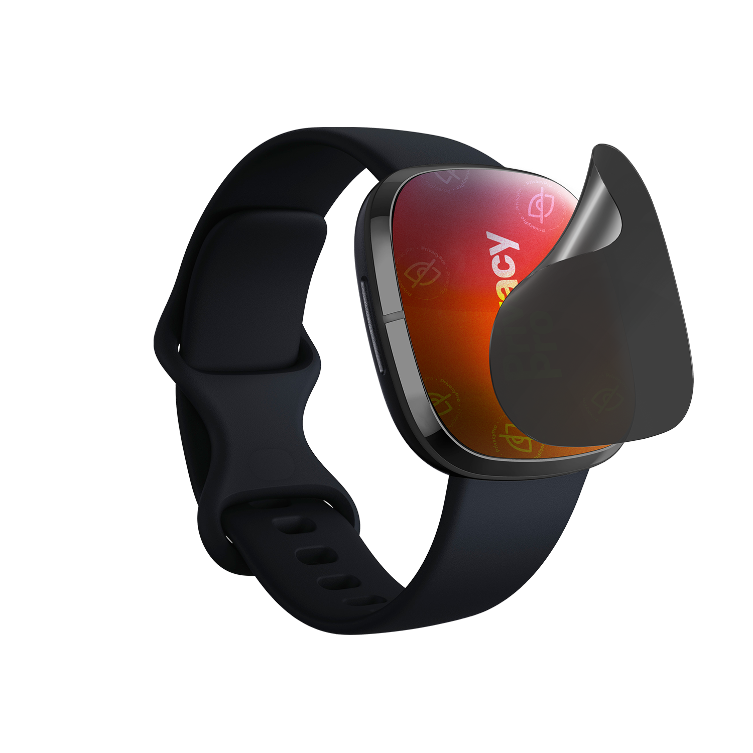 Abdunkelnde Schutzfolie @ Aus seitlichem Betrachten wird das Display bis zu 99% abgedunkelt Die matte Schutzfolie schützt dein Display und deine Privatsphäre