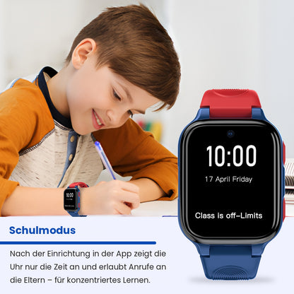 Kinder-Smartwatch mit GPS, Videoanruf und SOS-Funktion