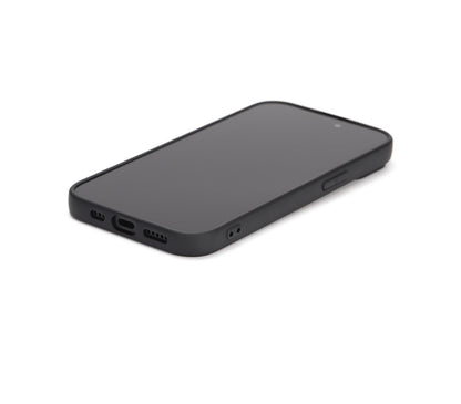 GREENMNKY Black Case am iPhone 14 Pro, schlanker Look, griffiges schwarzes Case für Alltag und MagSafe Nutzung