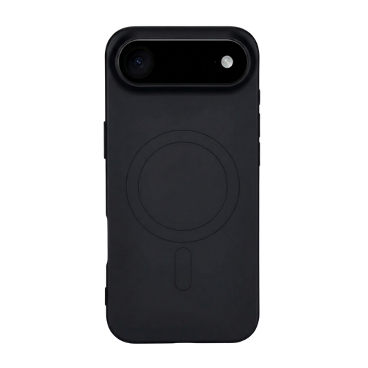 iPhone 17 Air mit schwarzer GREENMNKY Hülle, MagSafe Ring integriert, cleanes Design für sicheren Schutz