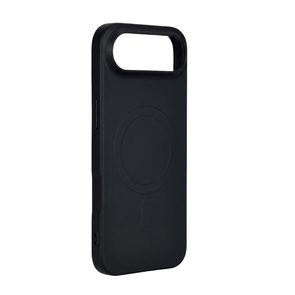 Schwarze iPhone 17 Air Hülle von GREENMNKY mit MagSafe Ring, matte Oberfläche, Kameraschutz Ausschnitt