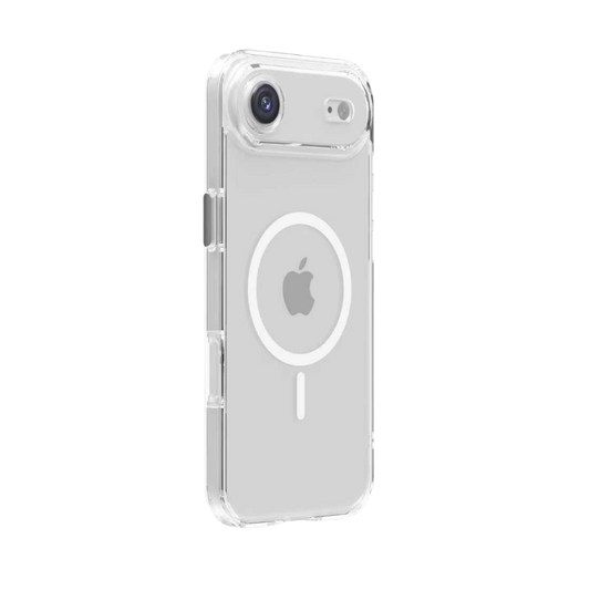 Transparente iPhone 17 Air Hülle von GREENMNKY mit MagSafe Ring, kristallklarer Look, schlankes Case