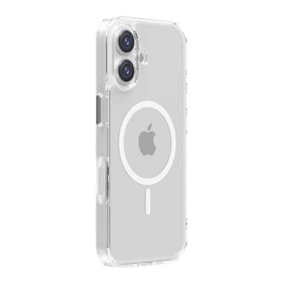 Transparente iPhone 17 Hülle von GREENMNKY mit MagSafe Ring, kristallklar, schlankes Case